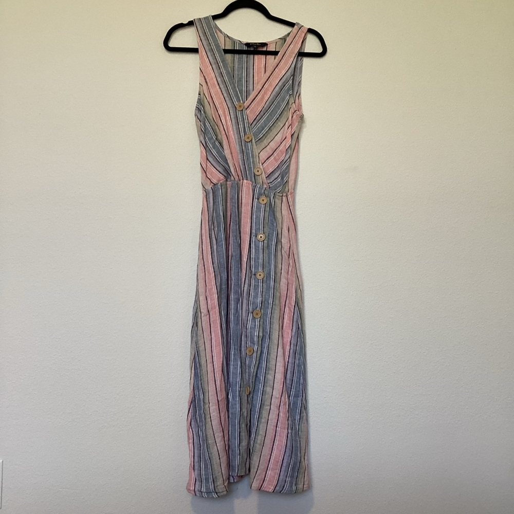 Indigo Rein Dress Women's Small Striped
